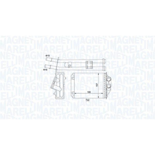 MAGNETI MARELLI W&auml;rmetauscher, Innenraumheizung 350218491000