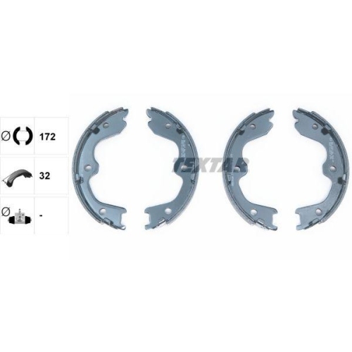 TEXTAR Bremsbackensatz, Feststellbremse 91065900