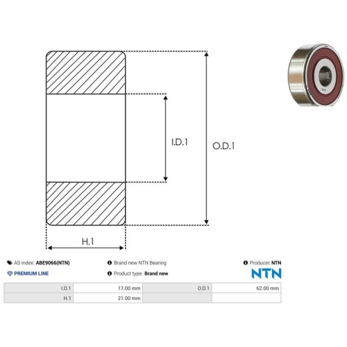AS-PL Lager NTN ABE9066(NTN)