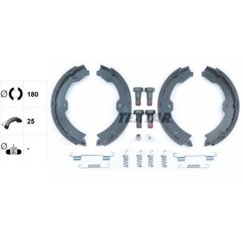 TEXTAR Bremsbackensatz, Feststellbremse 91067000