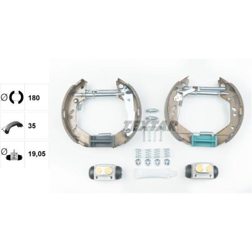 TEXTAR Bremsbackensatz Shoe Kit Pro 84059600