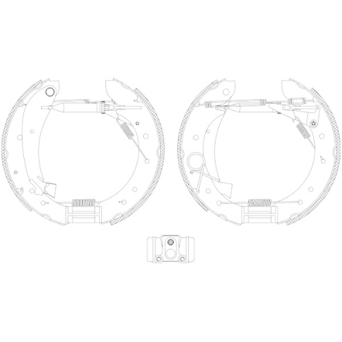 HELLA Bremsbackensatz Shoe Kit Pro 8DB 355 004-241