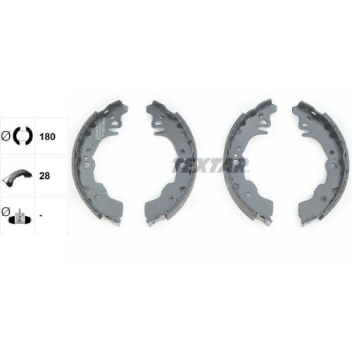 TEXTAR Bremsbackensatz 91067900