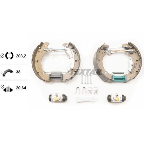 TEXTAR Bremsbackensatz Shoe Kit Pro 84061100