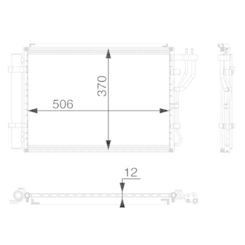 MAHLE Kondensator, Klimaanlage BEHR *** PREMIUM LINE *** AC 48 000P