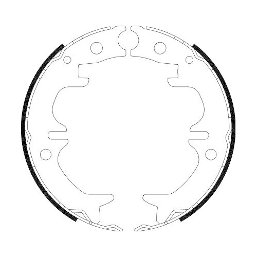 HELLA Bremsbackensatz, Feststellbremse 8DA 355 050-521