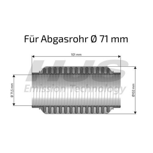HJS Flexrohr, Abgasanlage interFLEX 83 00 8473