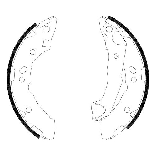 HELLA Bremsbackensatz 8DB 355 001-941