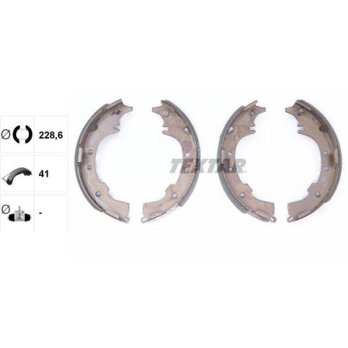 TEXTAR Bremsbackensatz 91068600