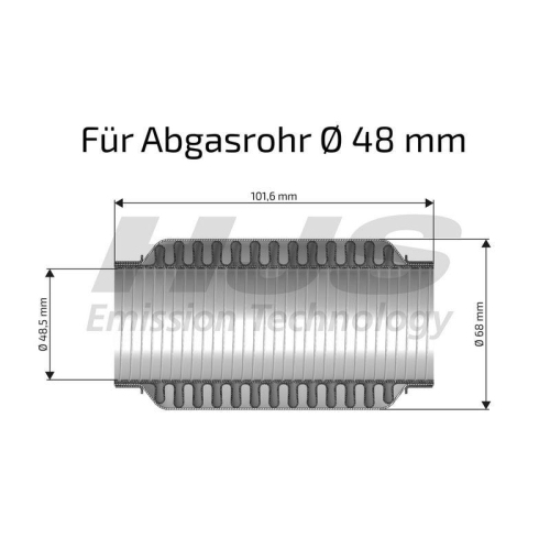 HJS Flexrohr, Abgasanlage interFLEX 83 00 8477