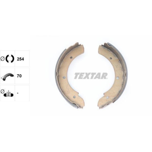 TEXTAR Bremsbackensatz, Feststellbremse 91069500