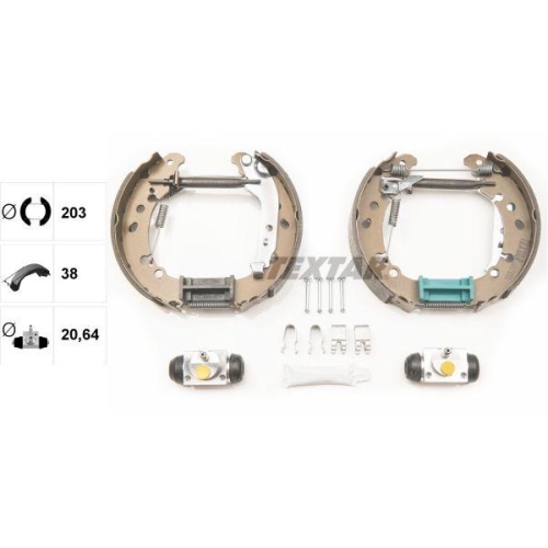 TEXTAR Bremsbackensatz Shoe Kit Pro 84075000