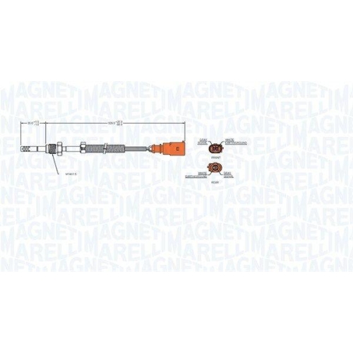 MAGNETI MARELLI Sensor, Abgastemperatur 172000027010