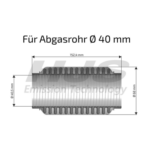 HJS Flexrohr, Abgasanlage interFLEX 83 00 8480