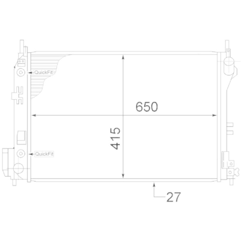MAHLE K&uuml;hler, Motork&uuml;hlung BEHR CR 1497 000S