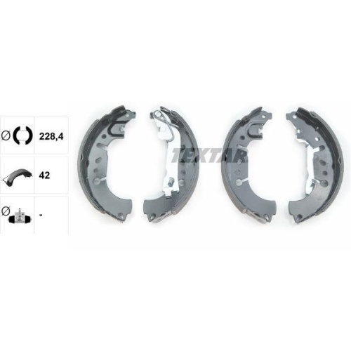 TEXTAR Bremsbackensatz 91081500