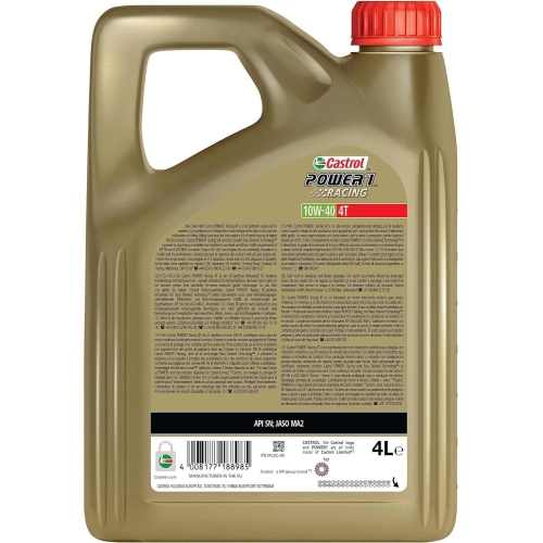 CASTROL Motoröl Motorenöl Öl Castrol POWER1 Racing 4T 10W-40 15F57B 4 Liter
