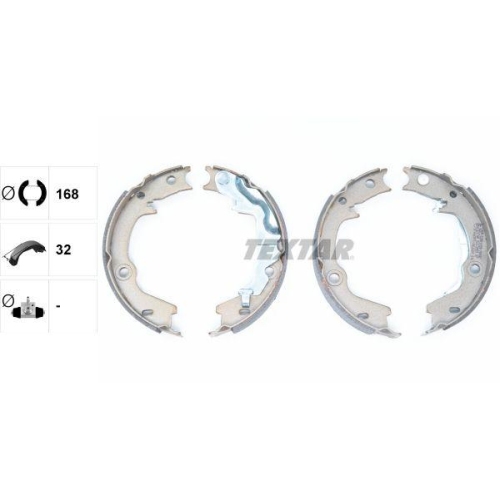 TEXTAR Bremsbackensatz, Feststellbremse 91072500
