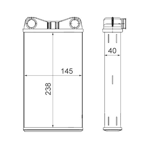 MAHLE Wärmetauscher, Innenraumheizung BEHR AH 7 000S