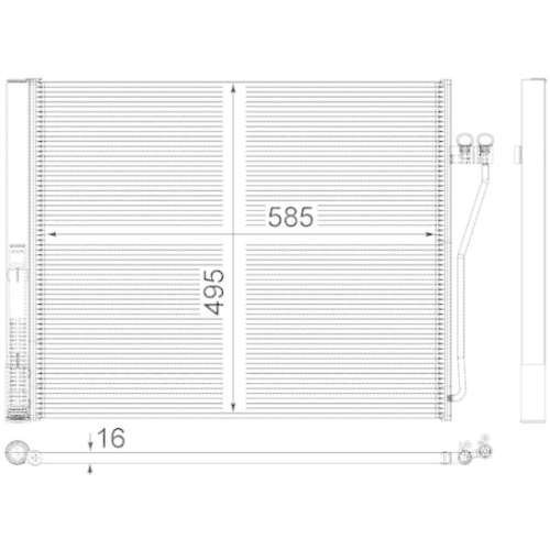 MAHLE Kondensator, Klimaanlage BEHR *** PREMIUM LINE *** AC 568 000P