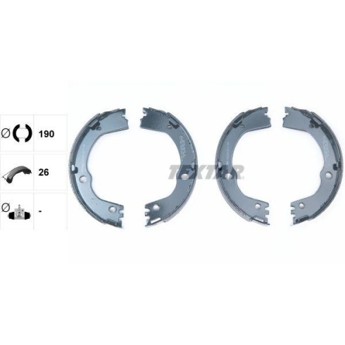 TEXTAR Bremsbackensatz, Feststellbremse 91082500
