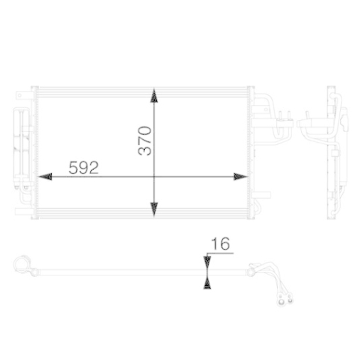 MAHLE Kondensator, Klimaanlage BEHR *** PREMIUM LINE *** AC 57 000P