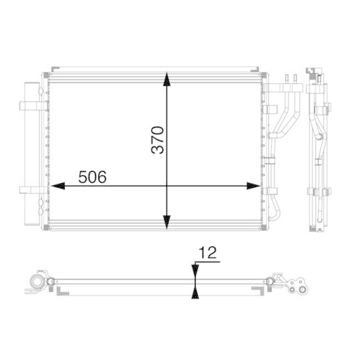MAHLE Kondensator, Klimaanlage BEHR *** PREMIUM LINE *** AC 58 000P