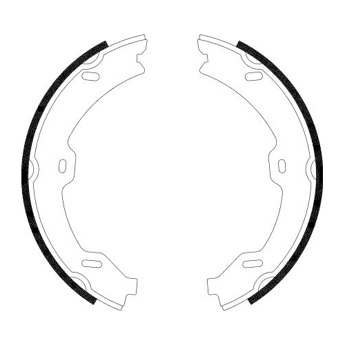 HELLA Bremsbackensatz, Feststellbremse 8DA 355 050-781