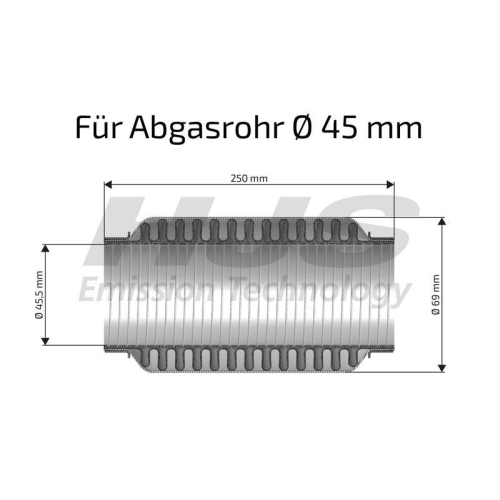 HJS Flexrohr, Abgasanlage SoftFlex 83 00 8576
