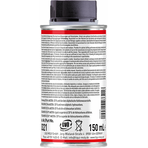 Additiv LIQUI MOLY 3321 Getriebereiniger &Ouml;l Zusatz Getriebe-Reiniger 150ml
