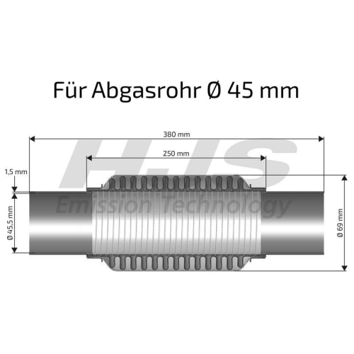 HJS Flexrohr, Abgasanlage SoftFlex 83 00 8596