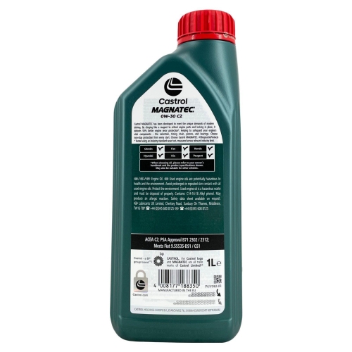 Castrol Ford Motor&ouml;l Motoren&ouml;l 0W-30 C2 15F6BF PSA B71 2312, ACEA C2 1 Liter