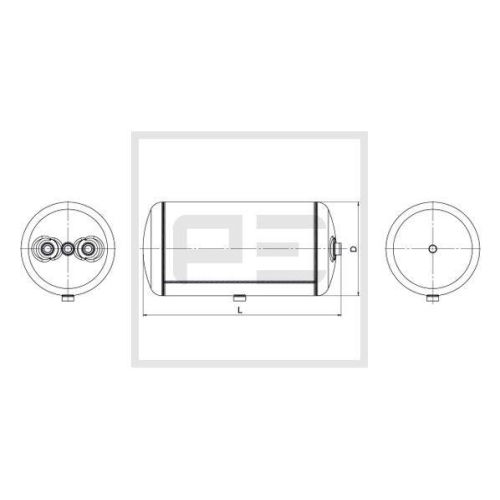PE Automotive Luftbeh&auml;lter, Druckluftanlage 016.366-80A