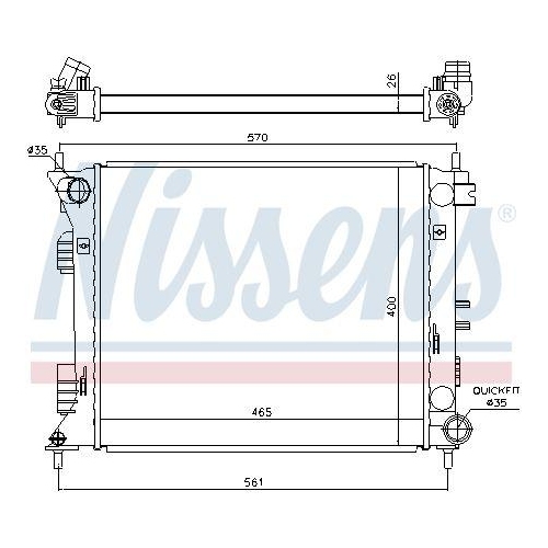 NISSENS K&uuml;hler, Motork&uuml;hlung 675007
