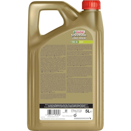 Motoröl Motorenöl Vecton Long Drain 10W-40 E6/E9 CASTROL 15F3D1