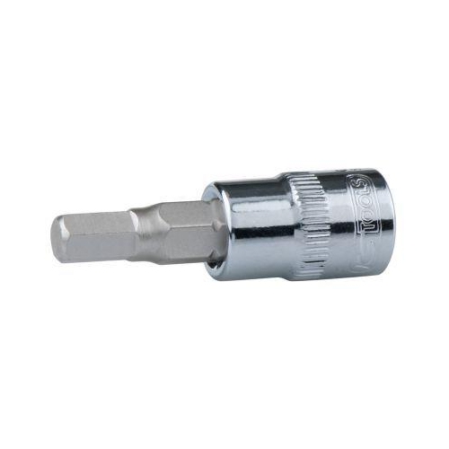 1/4 Zoll CHROMEplus Bit-Stecknuss Innensechskant 1/4 Zoll auf H&auml;nger KS TOOLS