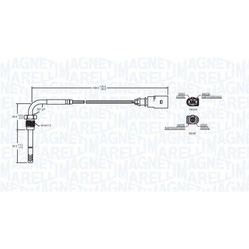 MAGNETI MARELLI Sensor, Abgastemperatur 172000171010