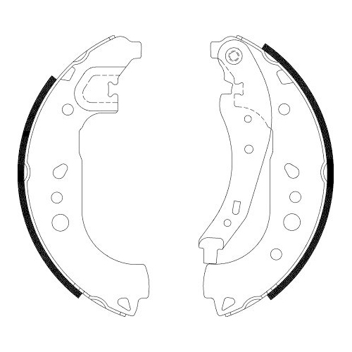 HELLA Bremsbackensatz 8DB 355 022-281