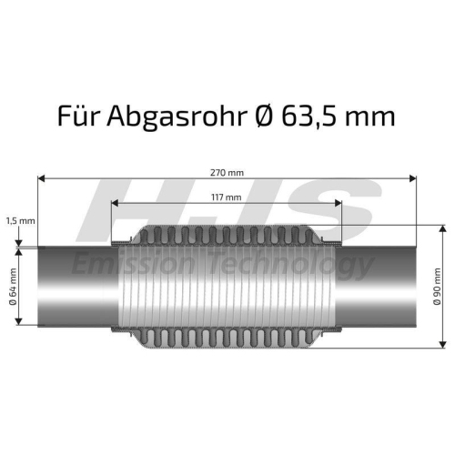 HJS Flexrohr, Abgasanlage interFLEX 83 00 8439