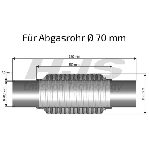 HJS Flexrohr, Abgasanlage interFLEX 83 00 8442