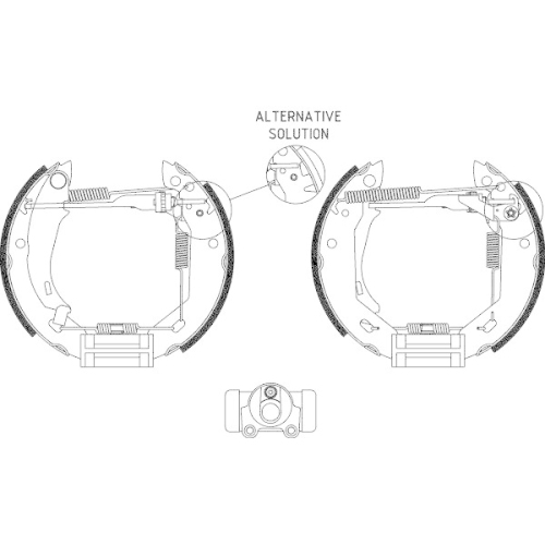 TEXTAR Bremsbackensatz Shoe Kit Pro 84031800