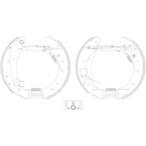 HELLA Bremsbackensatz Shoe Kit Pro 8DB 355 005-281