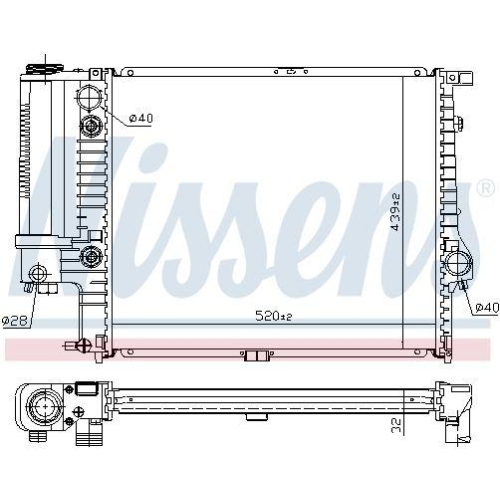 NISSENS K&uuml;hler, Motork&uuml;hlung ** FIRST FIT ** 60709A