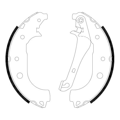 HELLA Bremsbackensatz 8DB 355 022-231