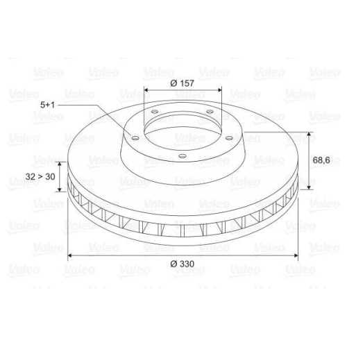 VALEO Bremsscheibe 197253