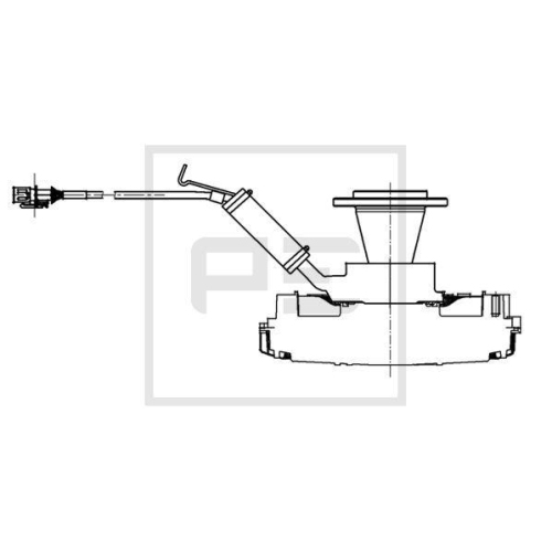 PE Automotive Kupplung, K&uuml;hlerl&uuml;fter 030.185-00A