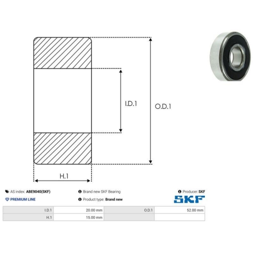 AS-PL Lager SKF ABE9040(SKF)