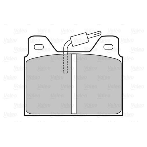 VALEO Bremsbelagsatz, Scheibenbremse 598193