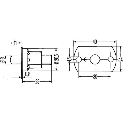HELLA Schalter, T&uuml;rkontakt 6ZF 005 686-067