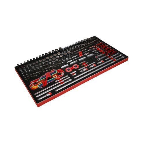 1/4 Zoll + 3/8 Zoll Steckschl&uuml;ssel-Satz in Schaumstoffeinlage, 183-tlg KS TOOLS